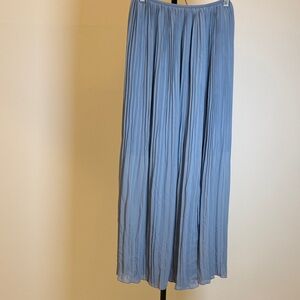 H&M Pleated Maxi Skirt | Light Blue | Size S